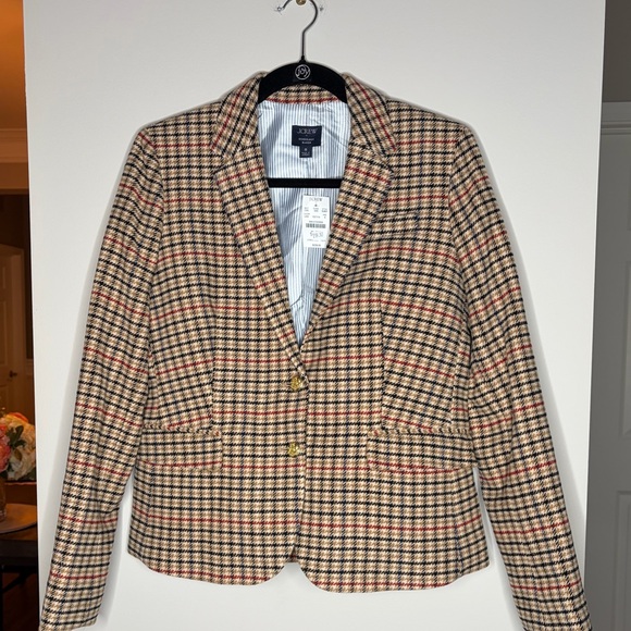 J. Crew Jackets & Blazers - J. Crew Houndstooth Schoolboy Blazer NWT